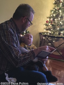 Hudson and Papa Reading